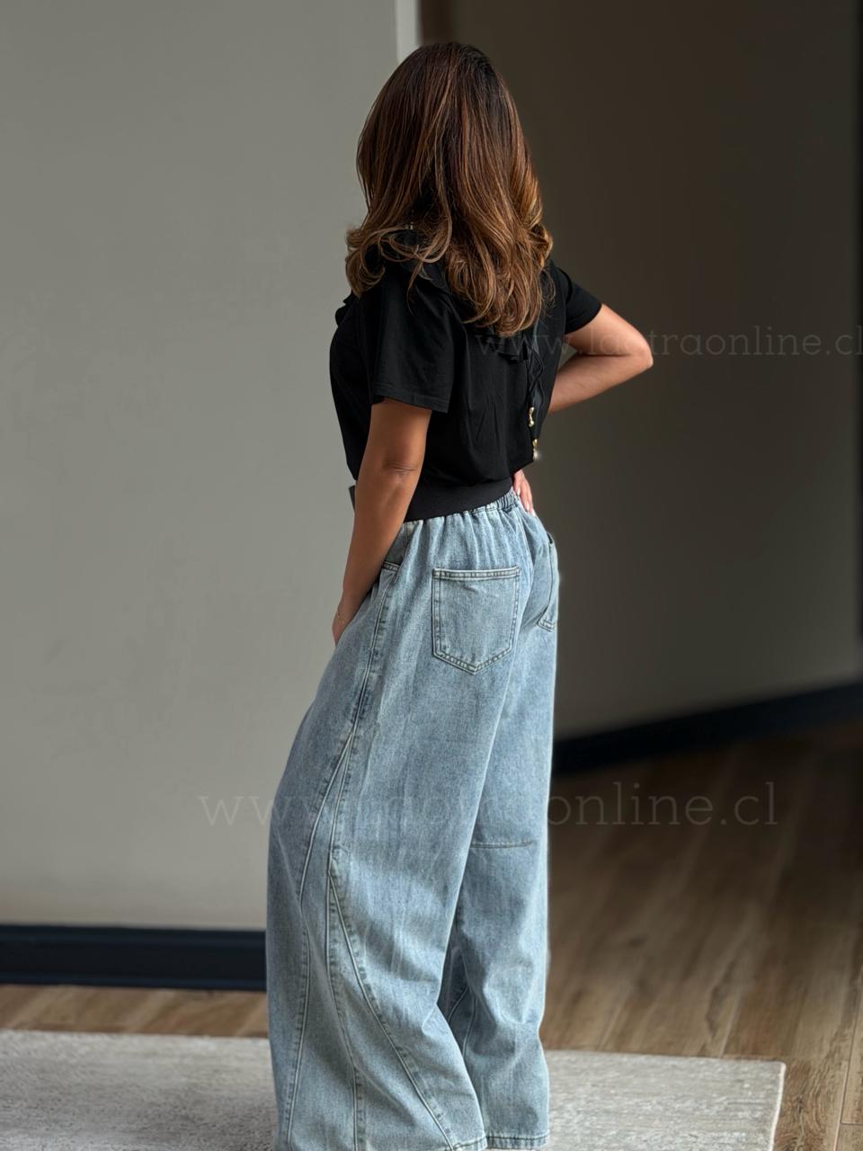 Jeans  Capri celeste