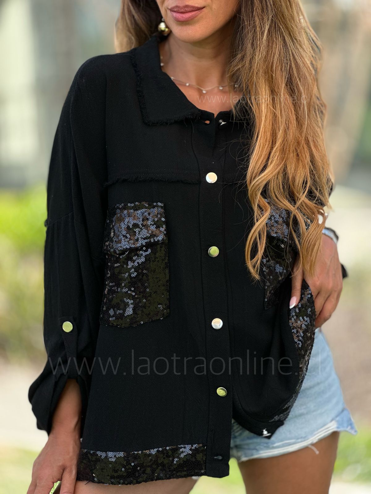 Chaqueta Viña negro
