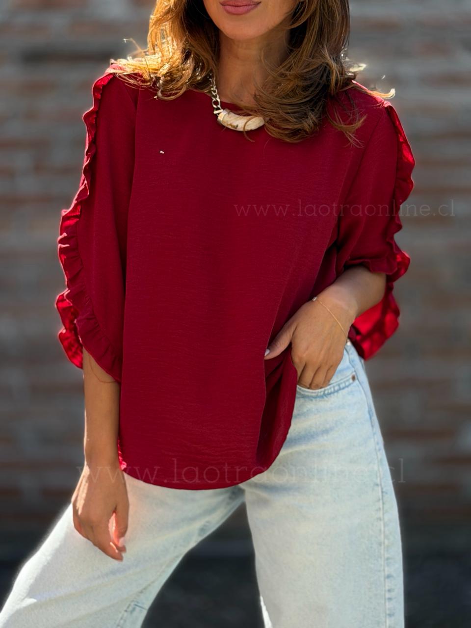 Polera Monarquía Cherry