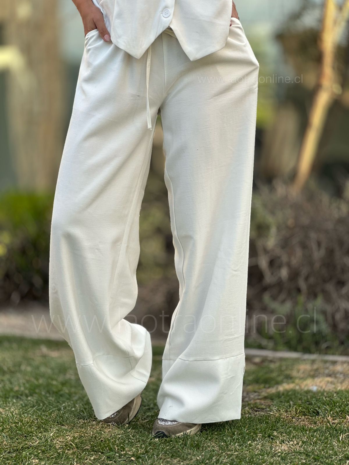 Pantalón Capri blanco