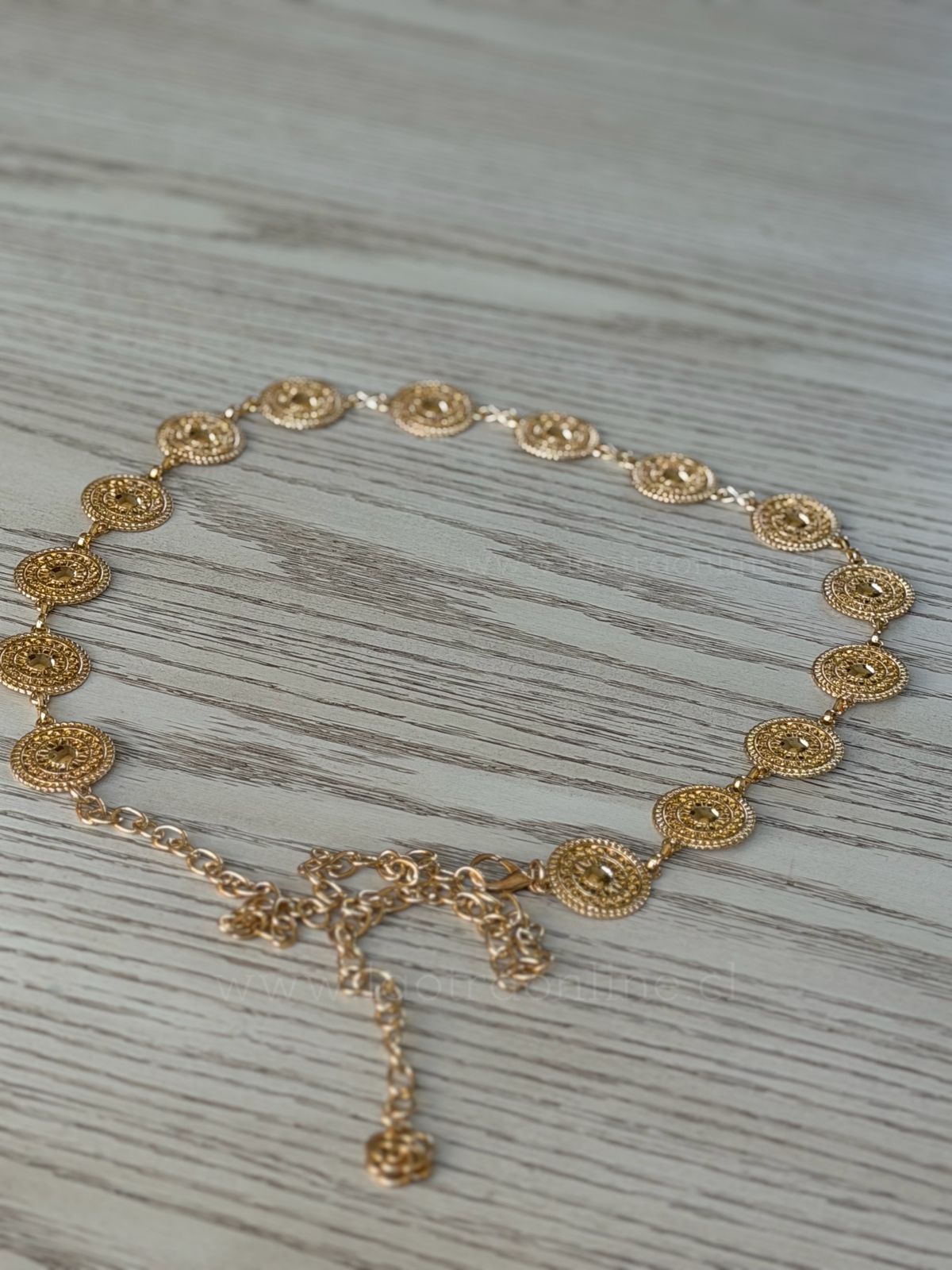 Cinturón Viña dorado