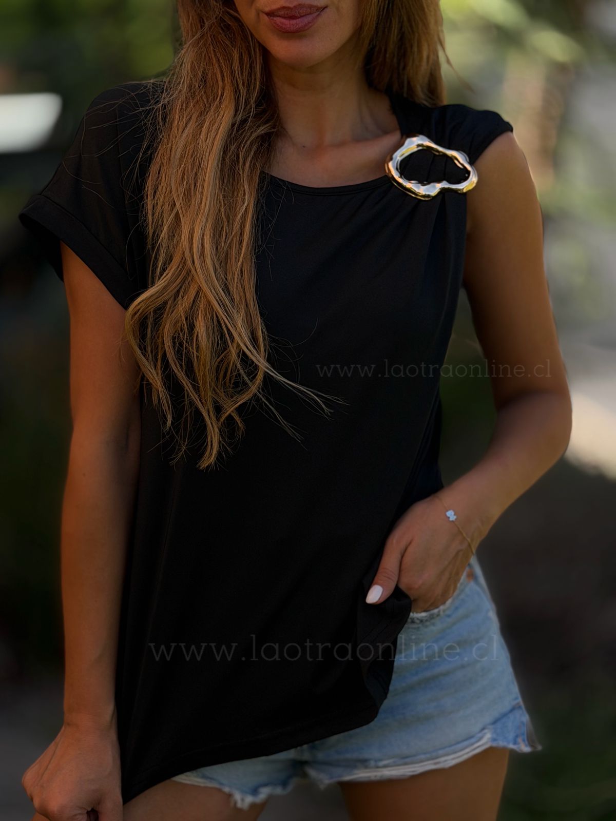 Polera New York negro