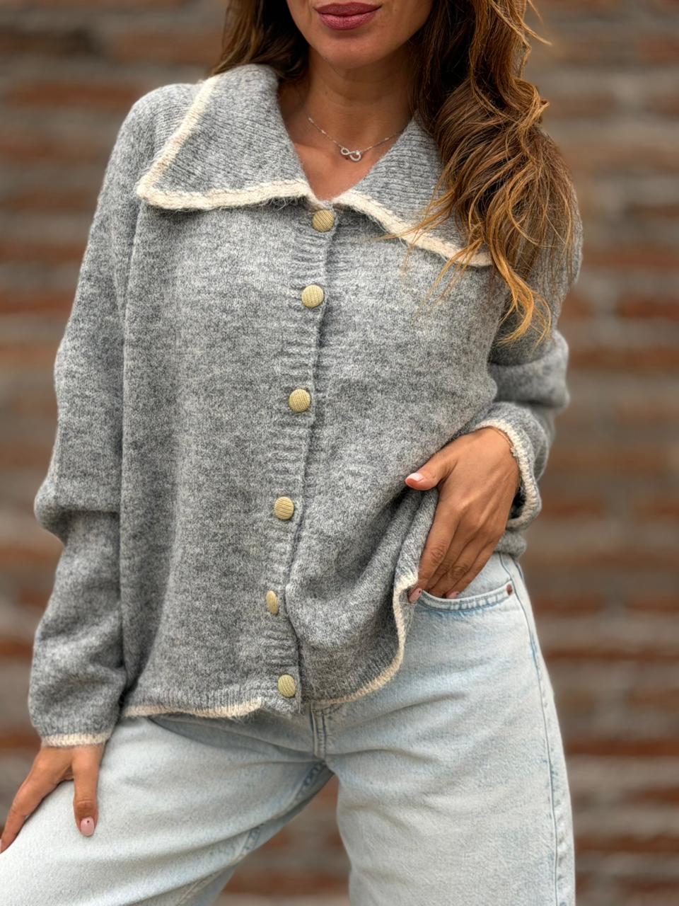 Sweater Madame Babe gris