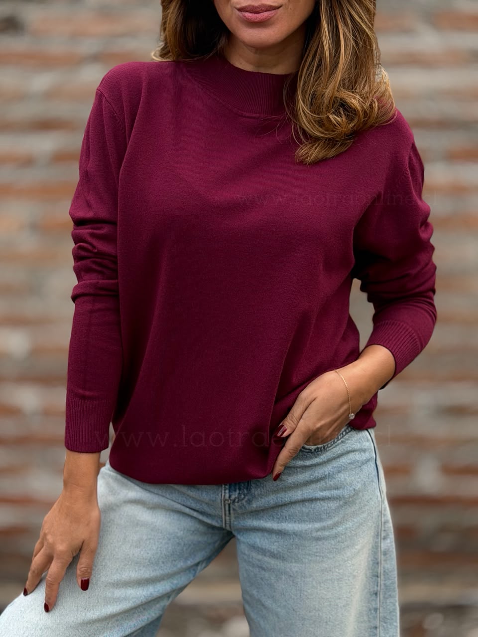 Sweater Varsovia cherry