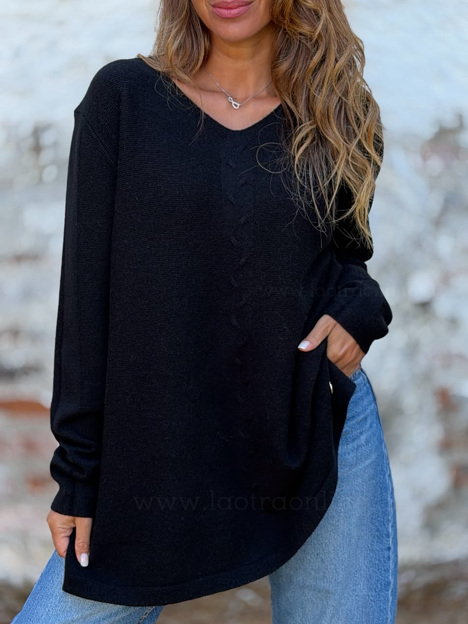 Sweater híper suave negro