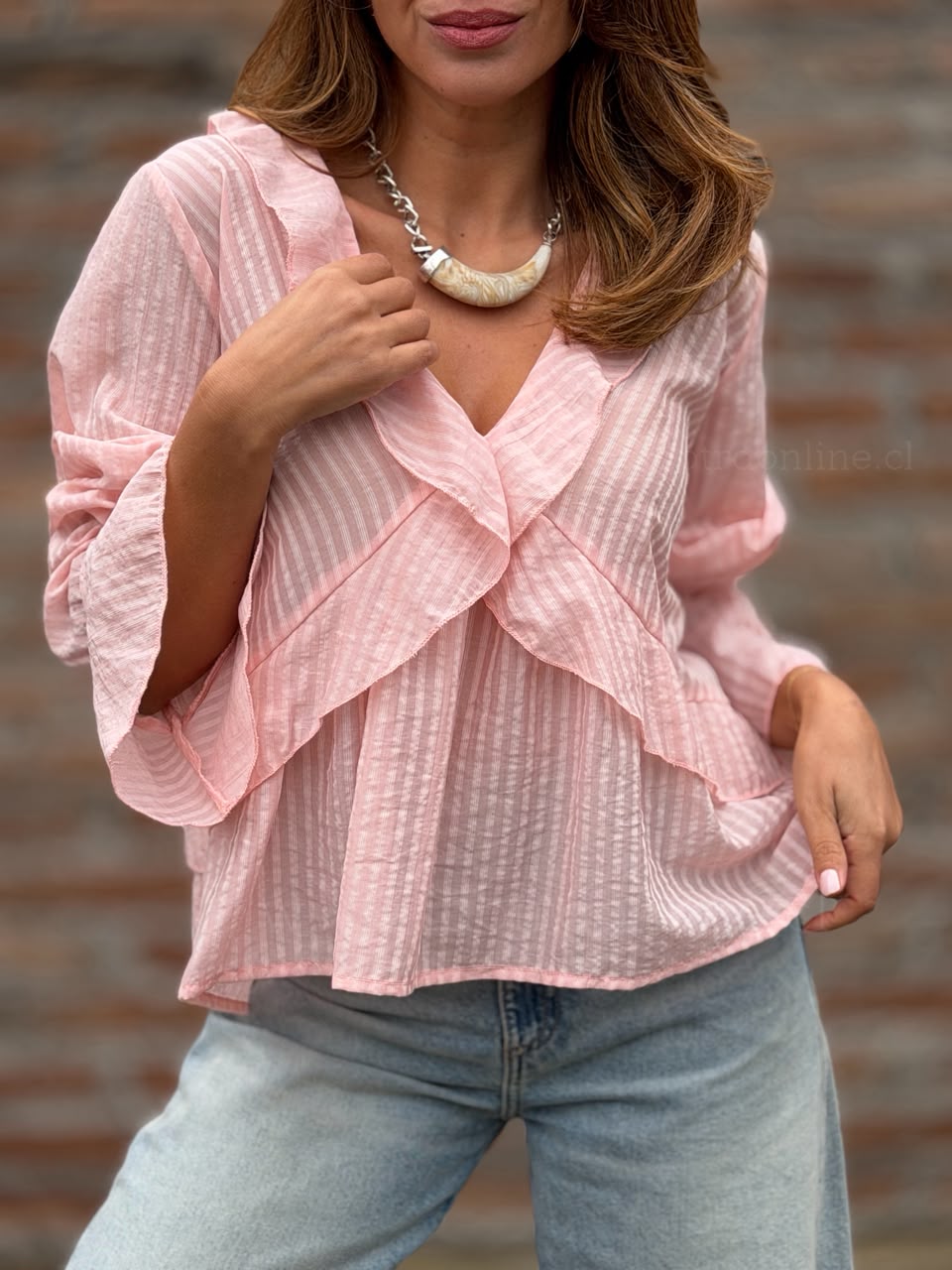 Blusa Vuelos rosa