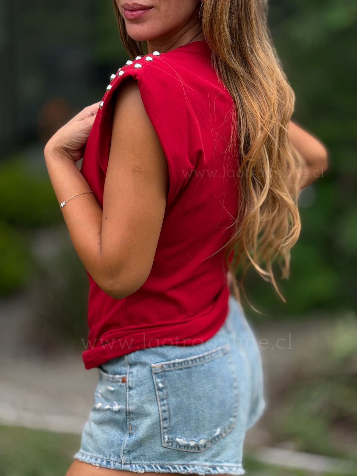 Polera Beach rojo