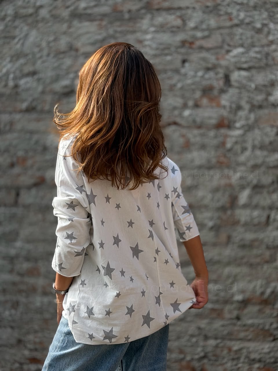 Polera Star blanco