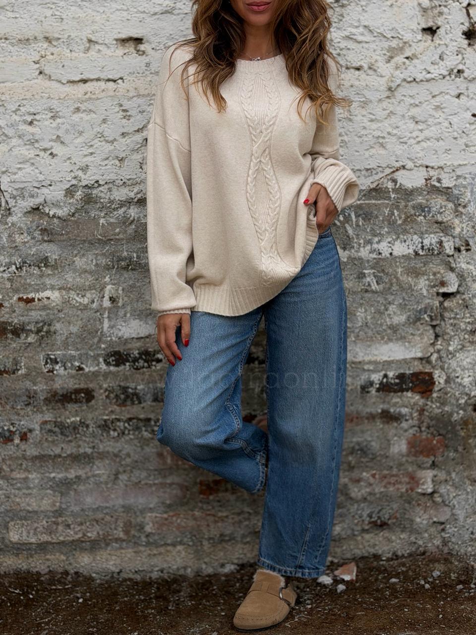 Sweater Milán crema