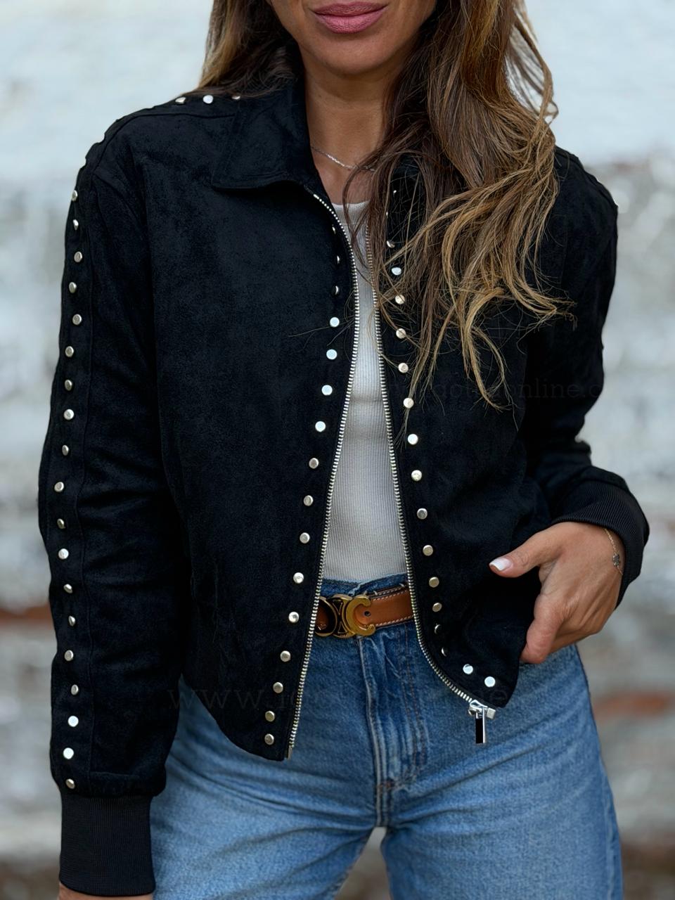 Chaqueta Tachas negro