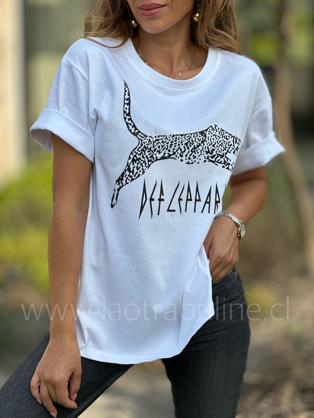 Polera Jungla blanco
