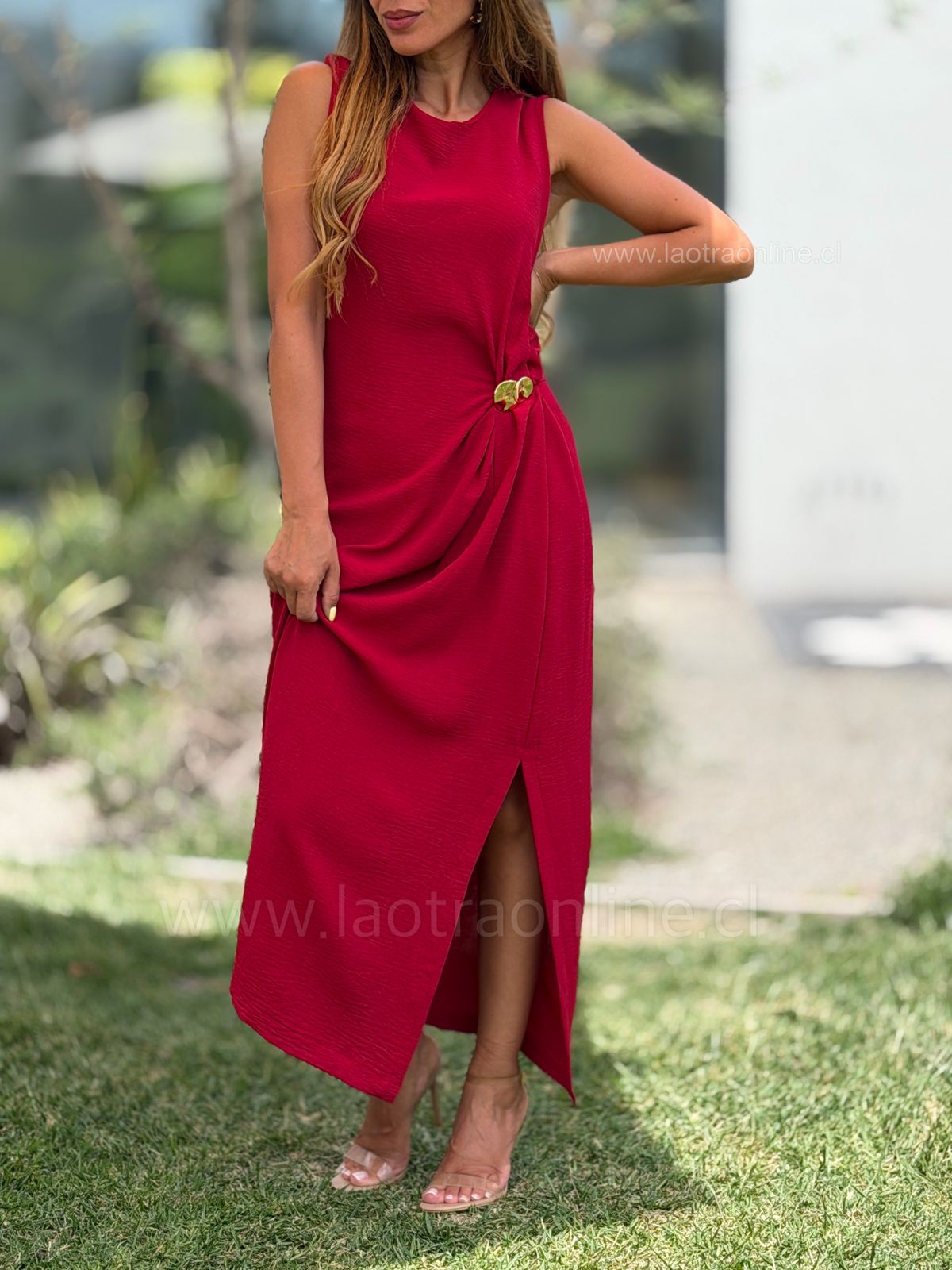 Vestido Veracruz rojo