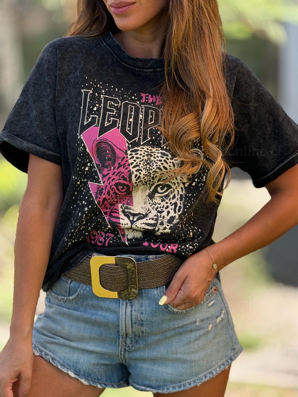 Polera Jaguar Rayo negro