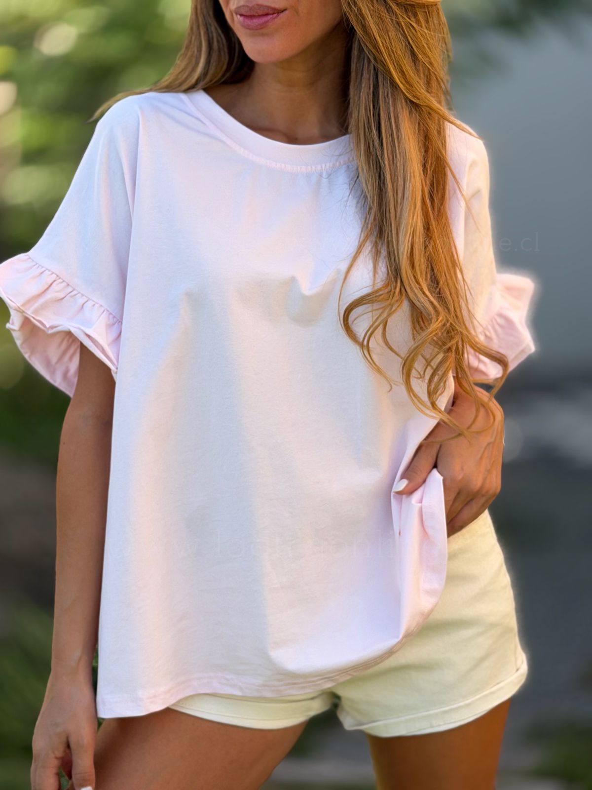 Polera Butterfly rosa