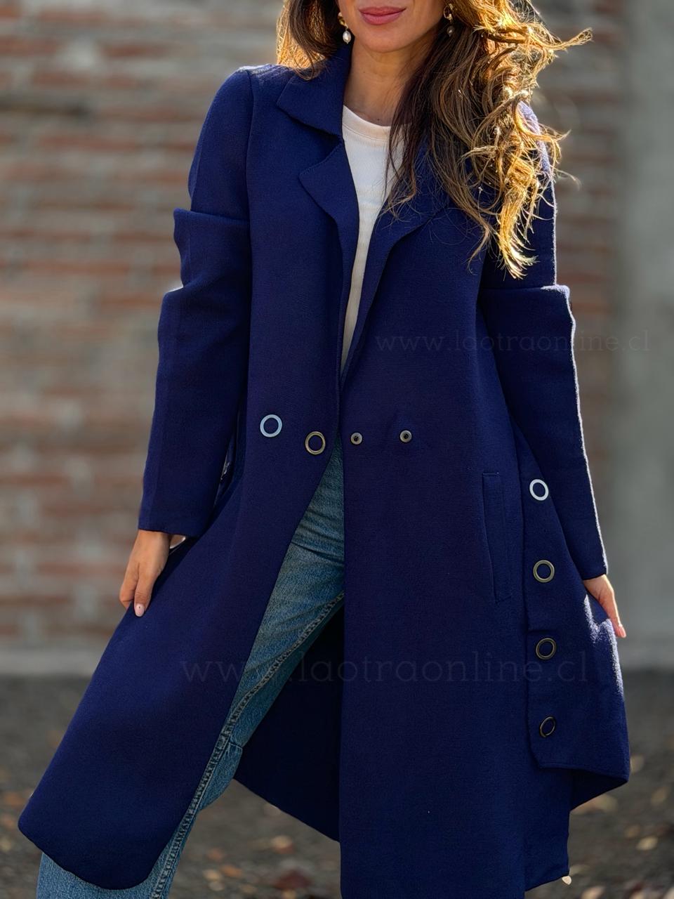 Abrigo Argollas azul