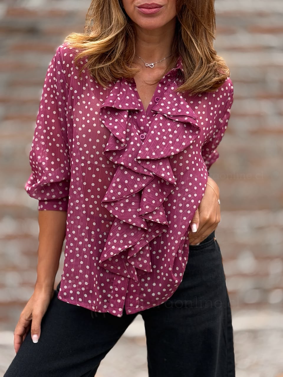 Blusa Vuelos Lunar magenta