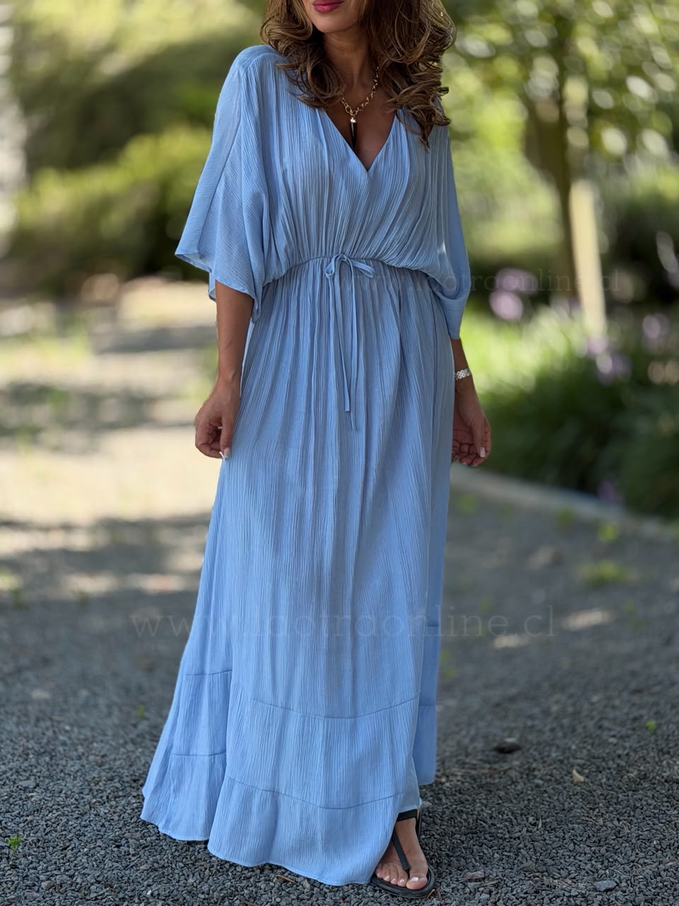 Vestido Islandia celeste