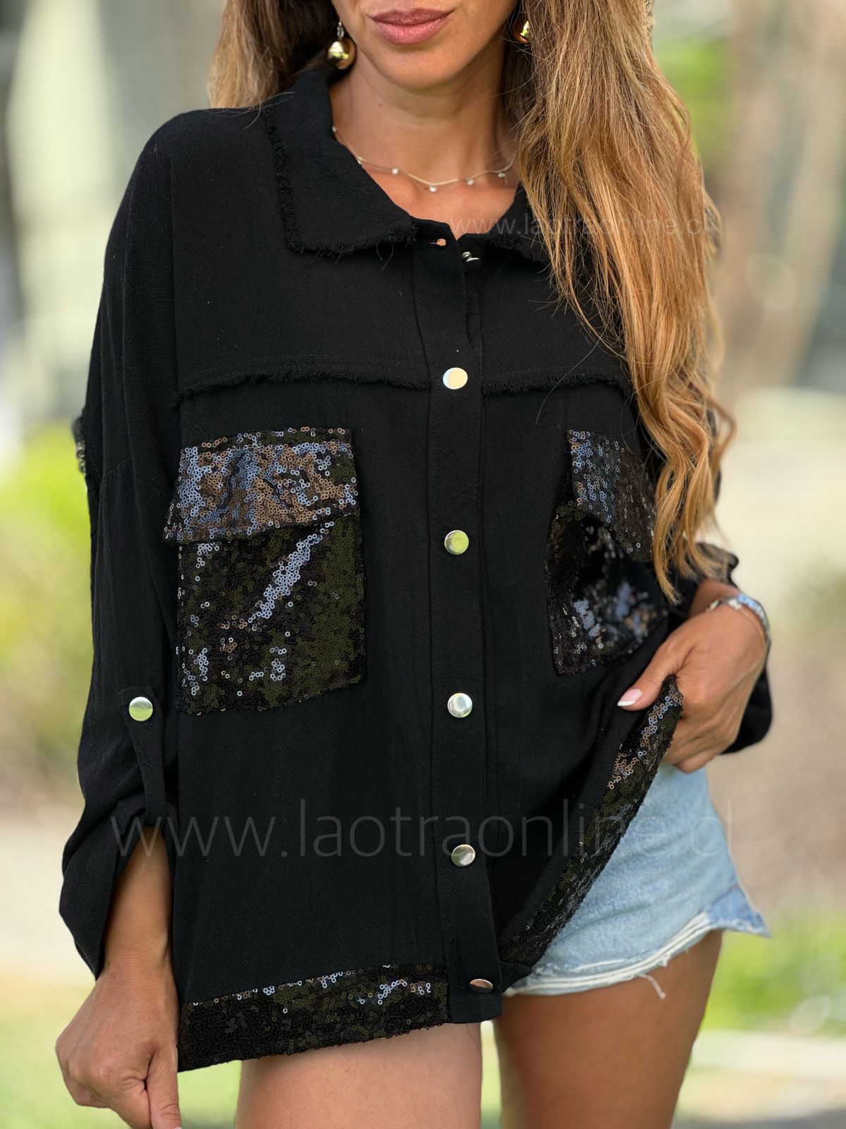 Chaqueta Viña negro