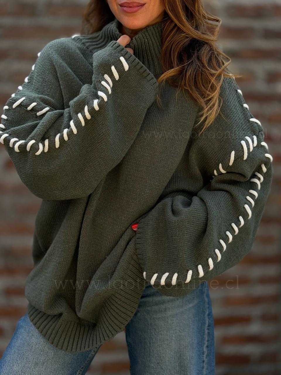 Oversize Dunquerque olivo