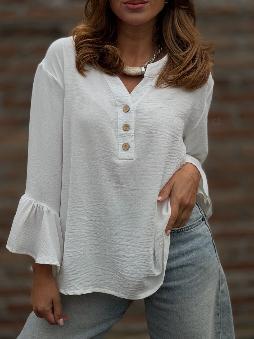 Blusón Chloe blanco