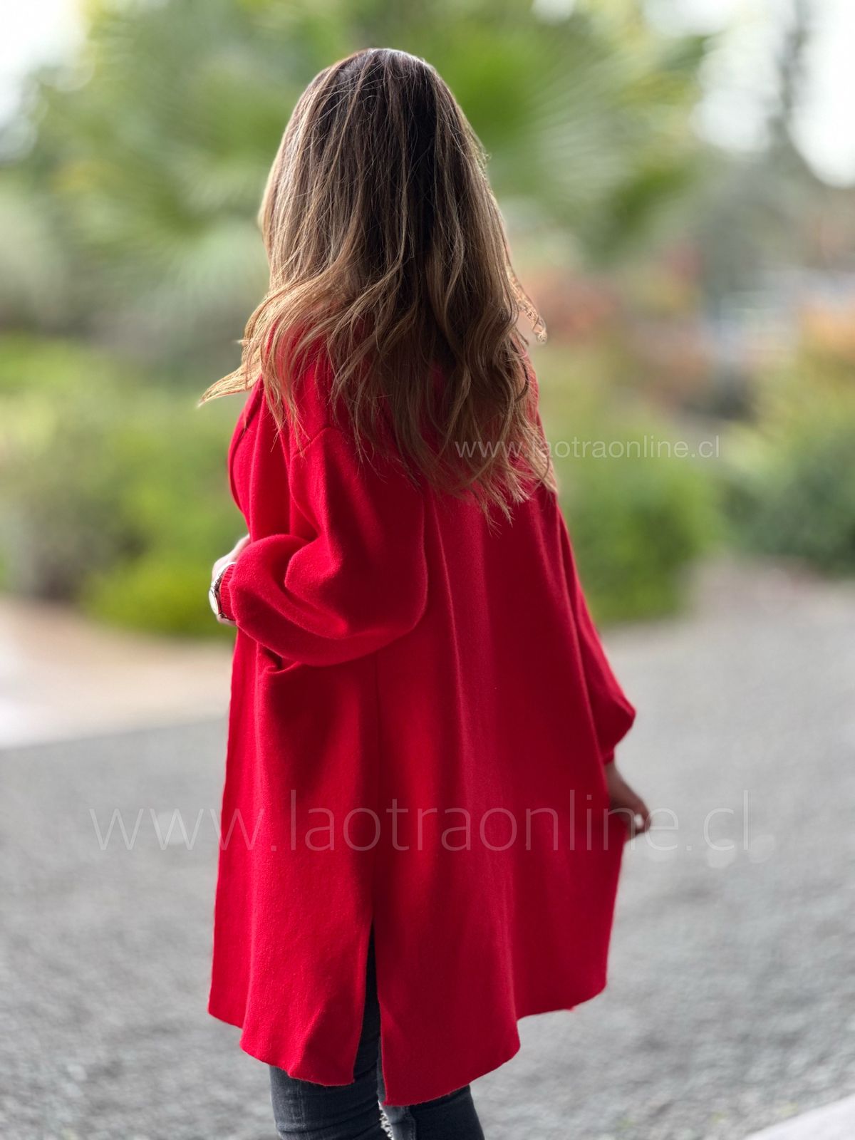Cardigan/Abrigo Minnesota rojo