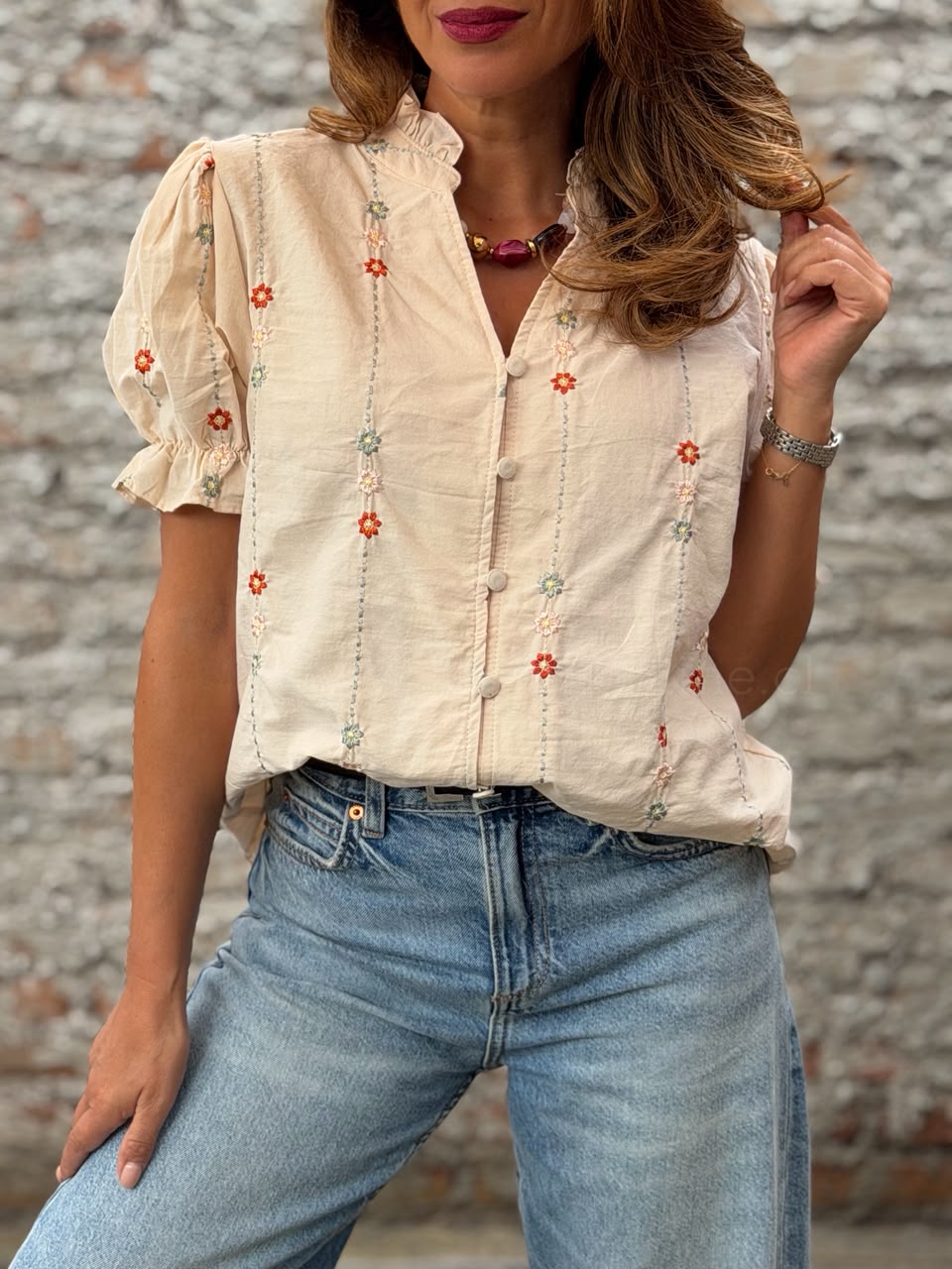 Blusa la primavera  beige
