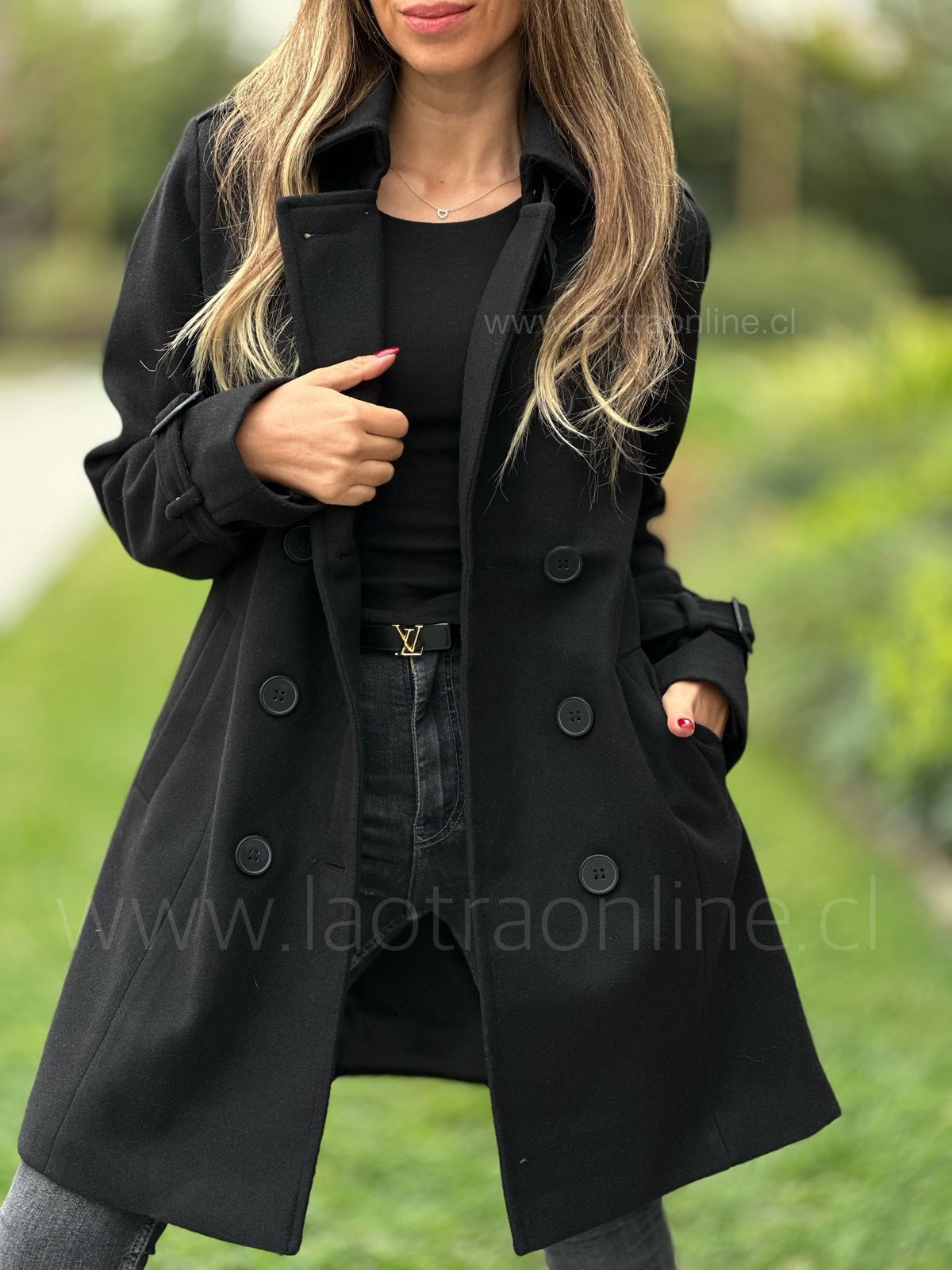 Abrigo Ciampino negro