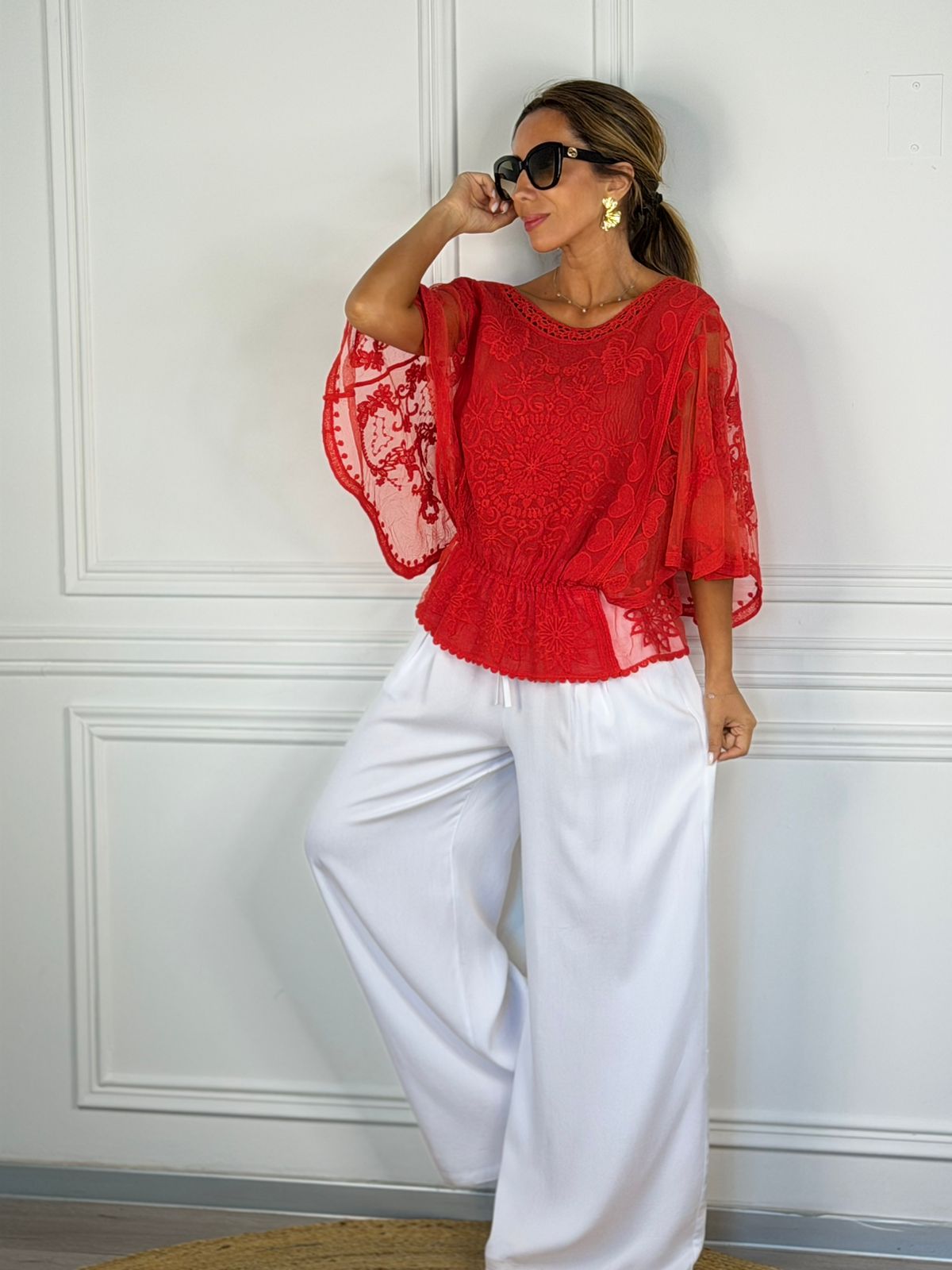 Polera Portugal rojo