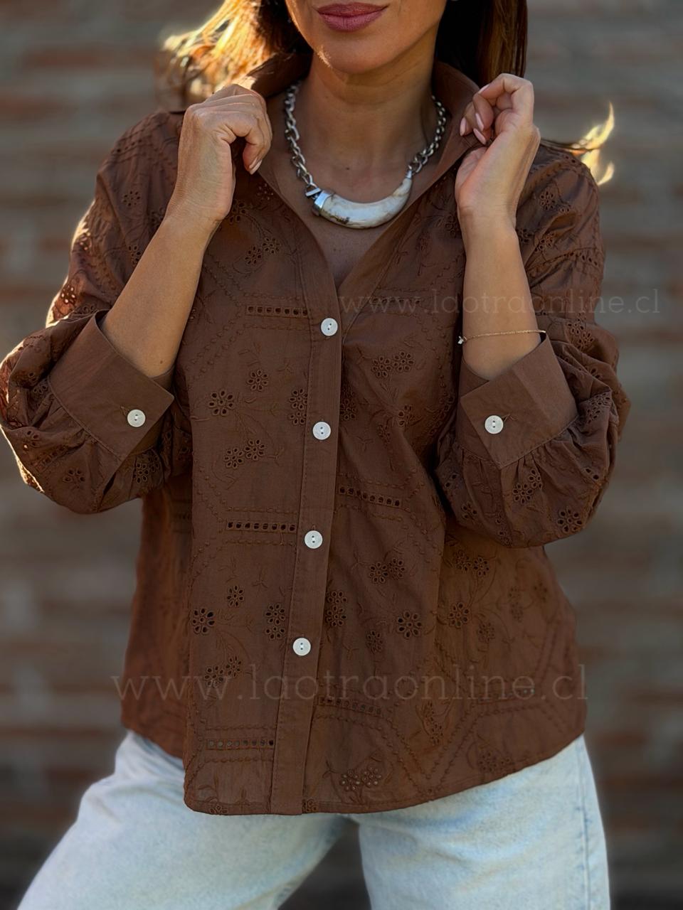 Blusa Bretaña marrón