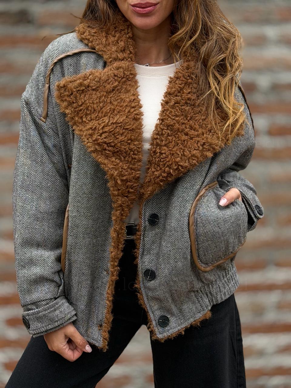 Chaqueta Texas gris/toffe