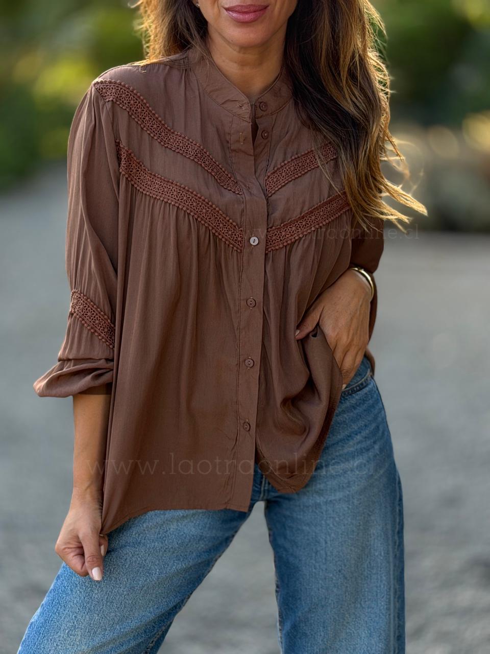 Blusa Atenea choco