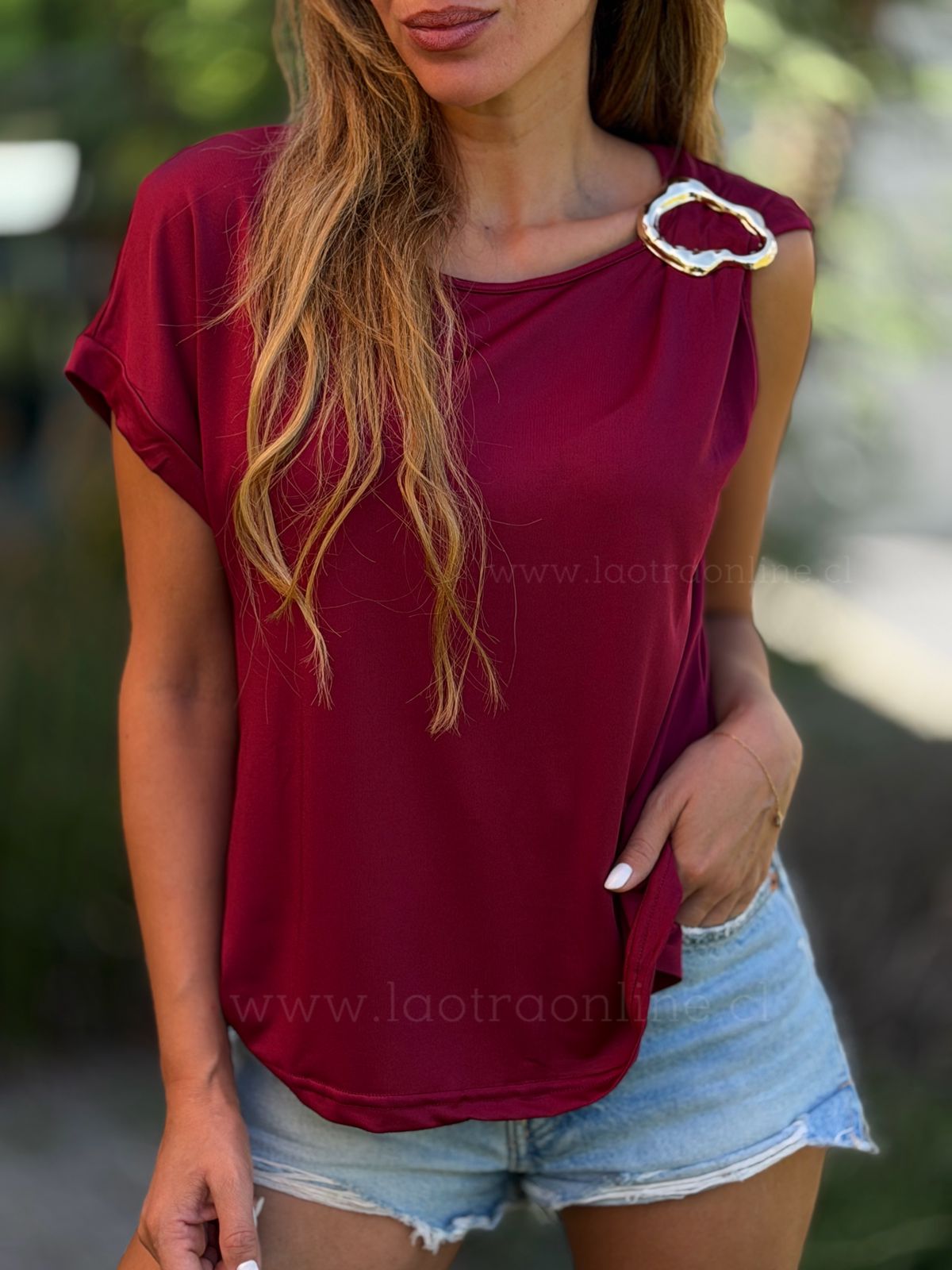 Polera New York cherry