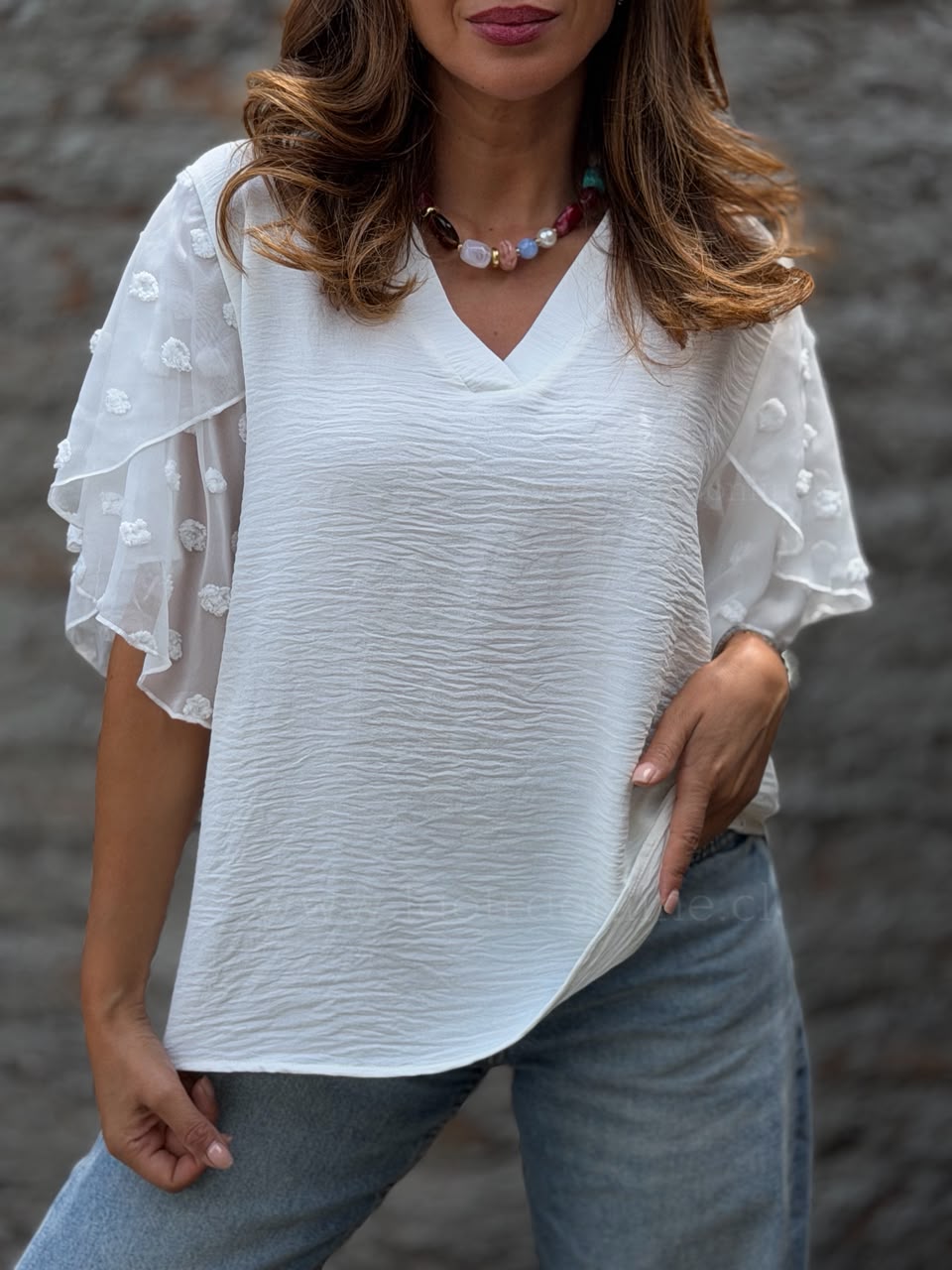 Polera Irlanda blanco