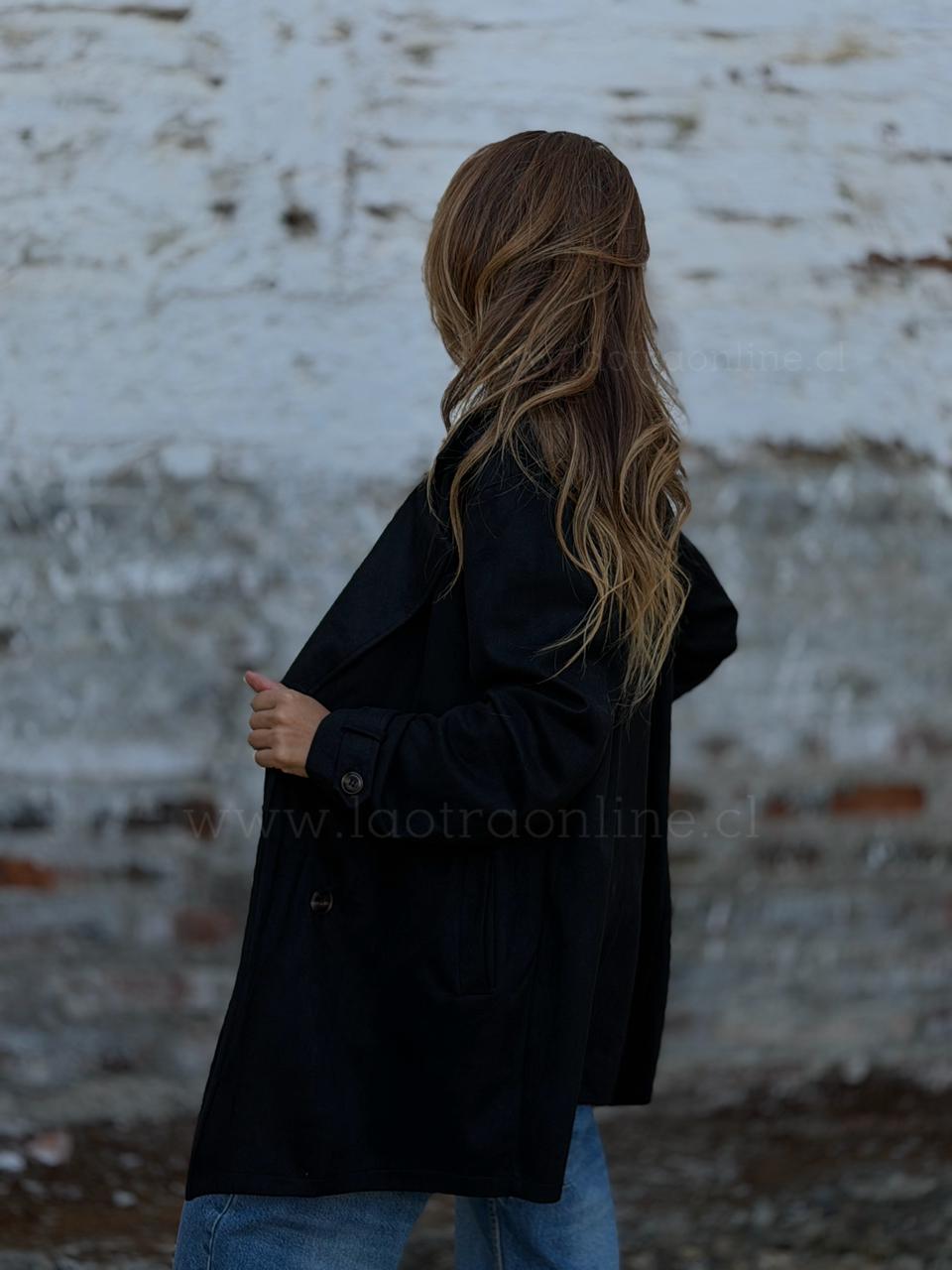 Trench Oversize negro