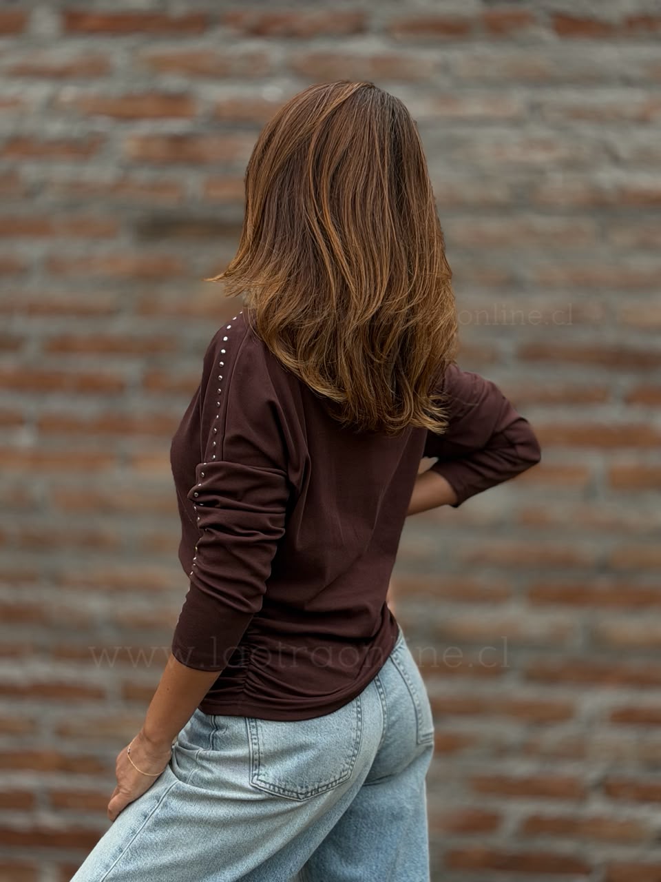 Polera Cambridge marrón