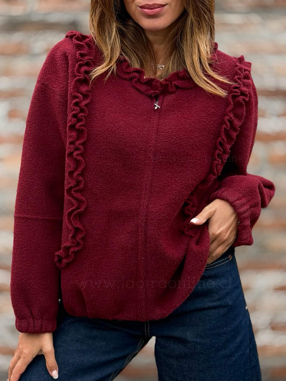Abrigo Delicado cherry