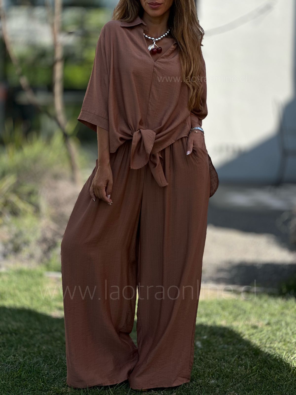 Conjunto Marbella camel
