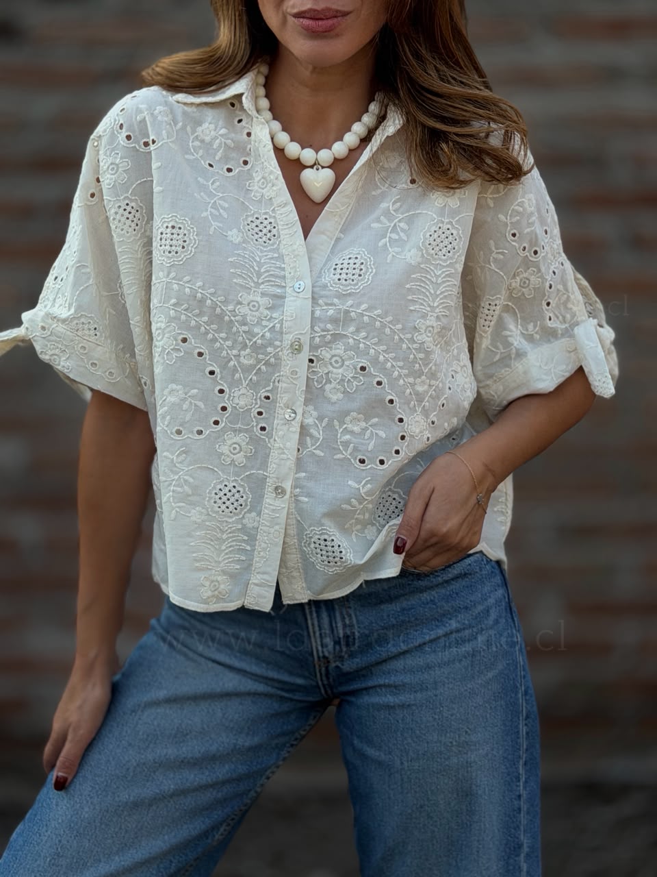 Blusa Varsovia marfil