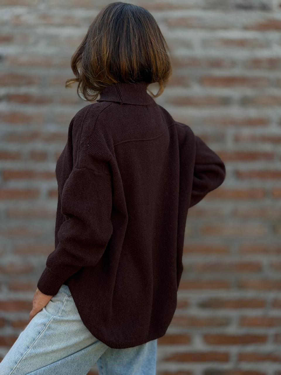 Sweater París Simone marrón