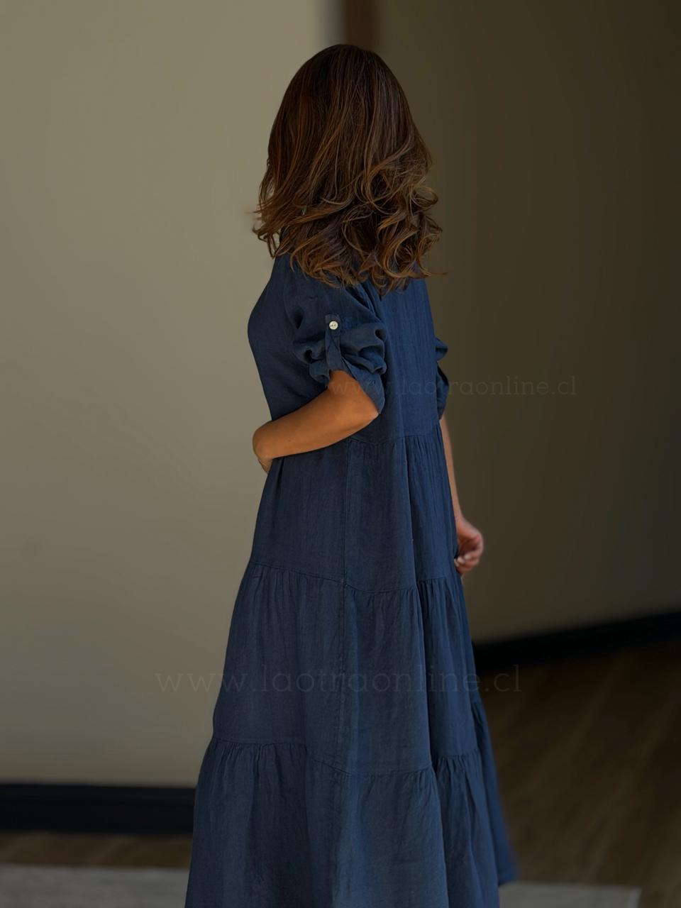Vestido Lino azul