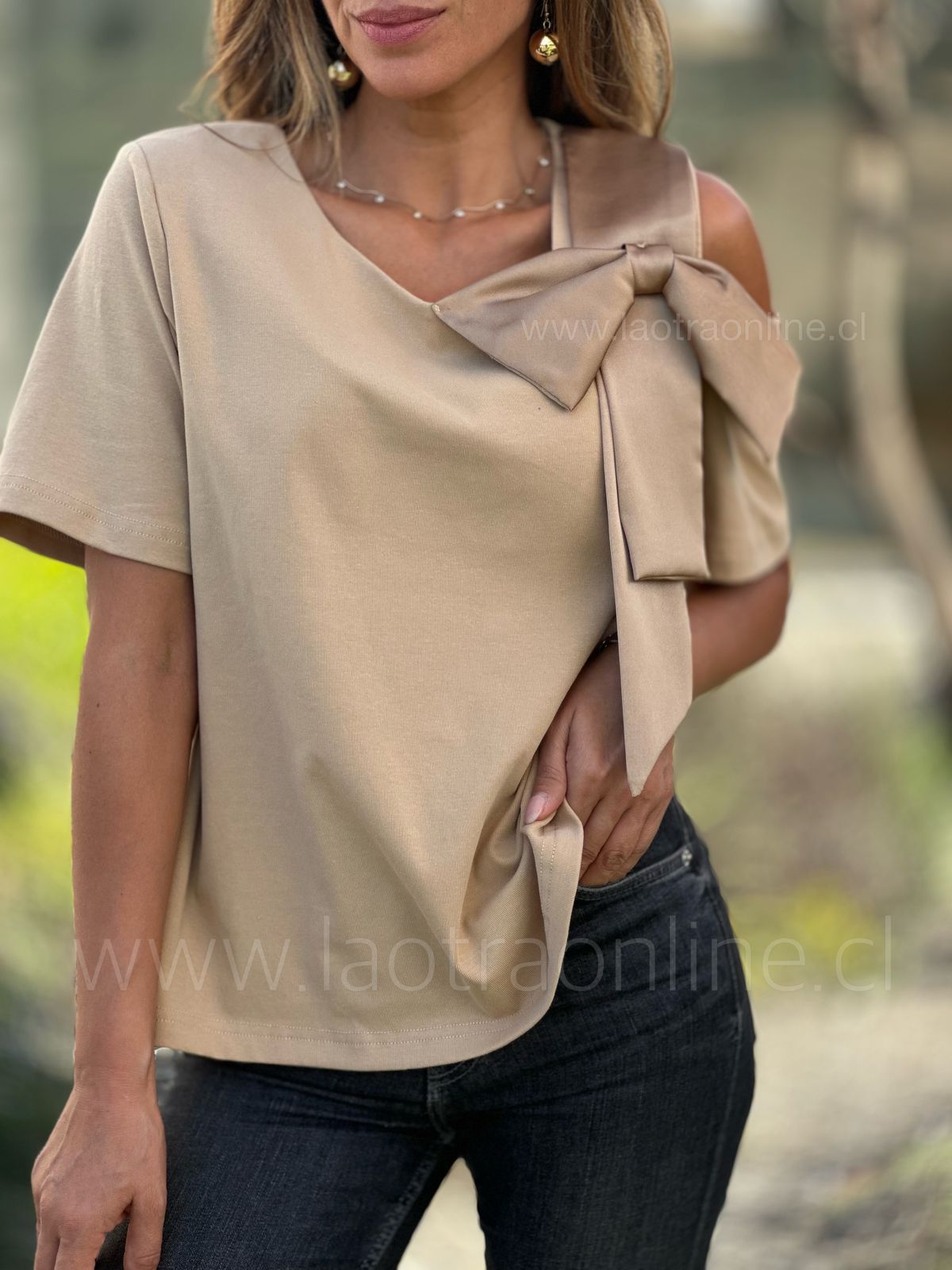 Blusa Rose camel