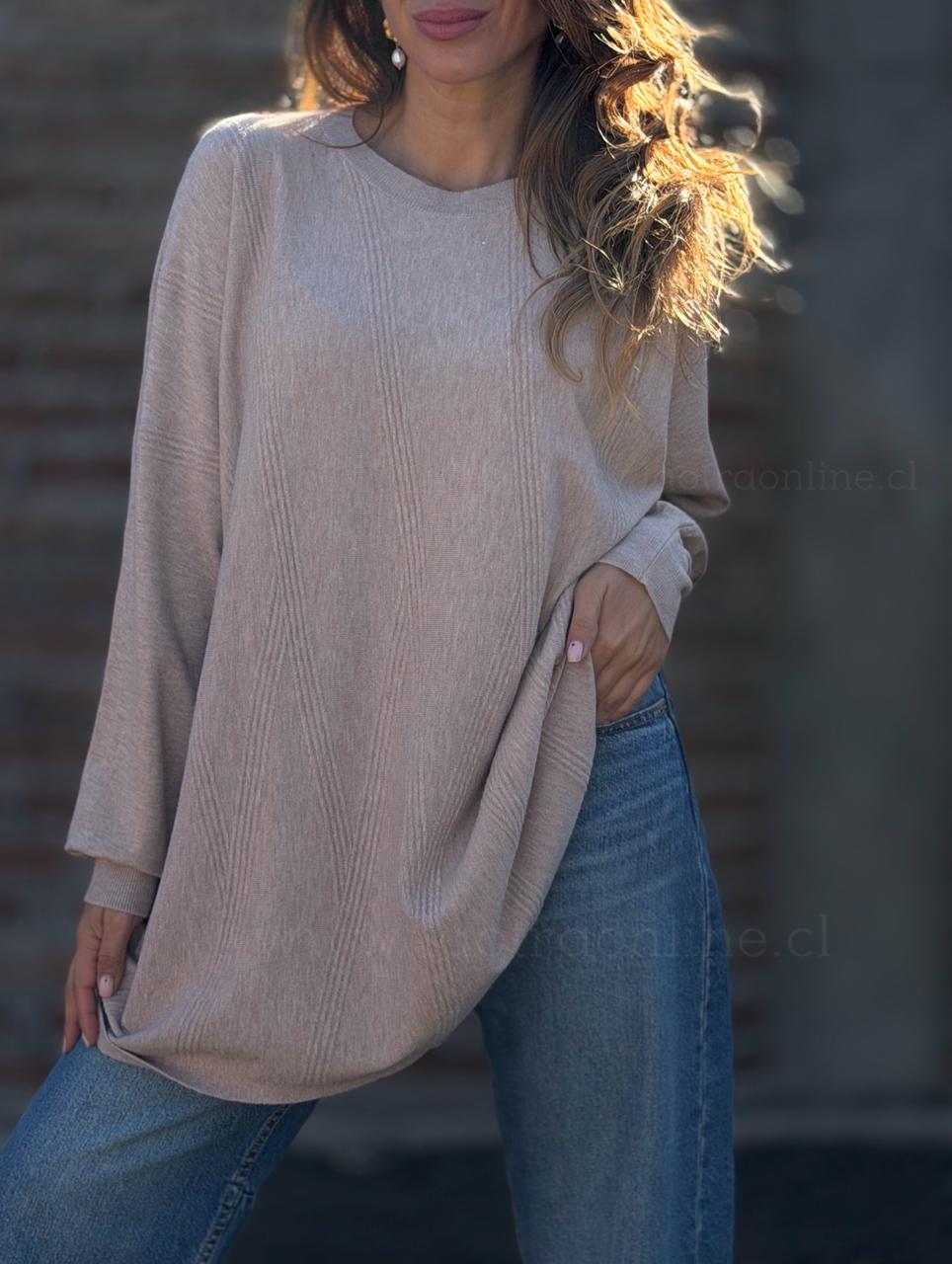 Sweater Textura oversize arena