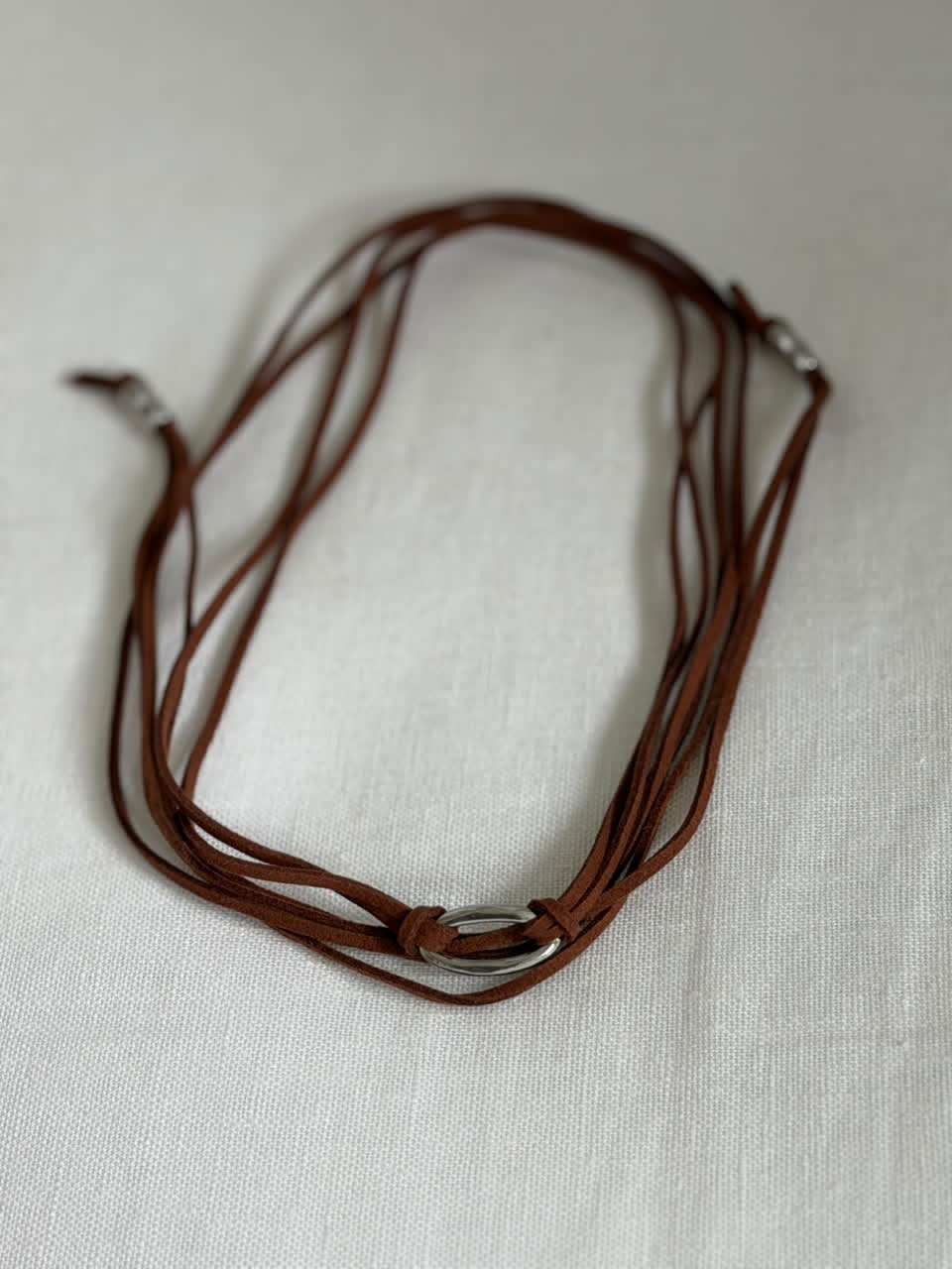 Collar Tiras marron
