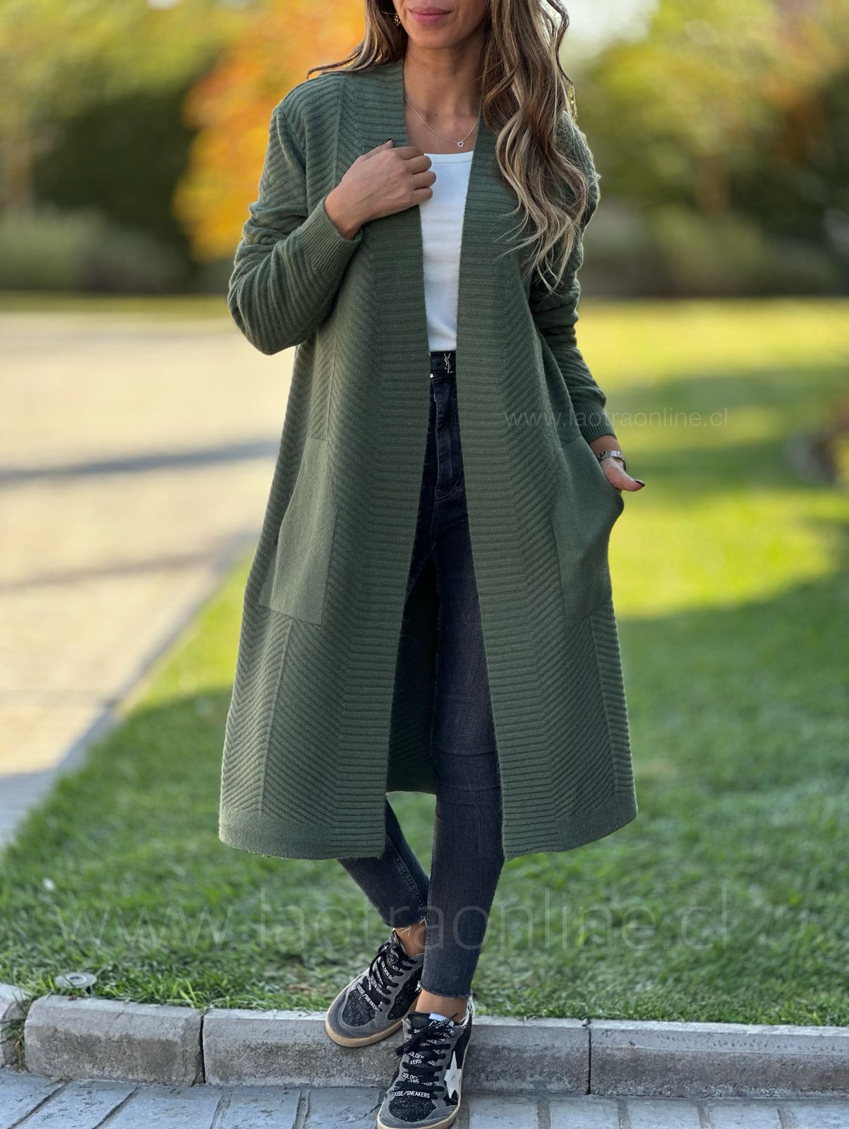 Cardigan Fabuloso olivo