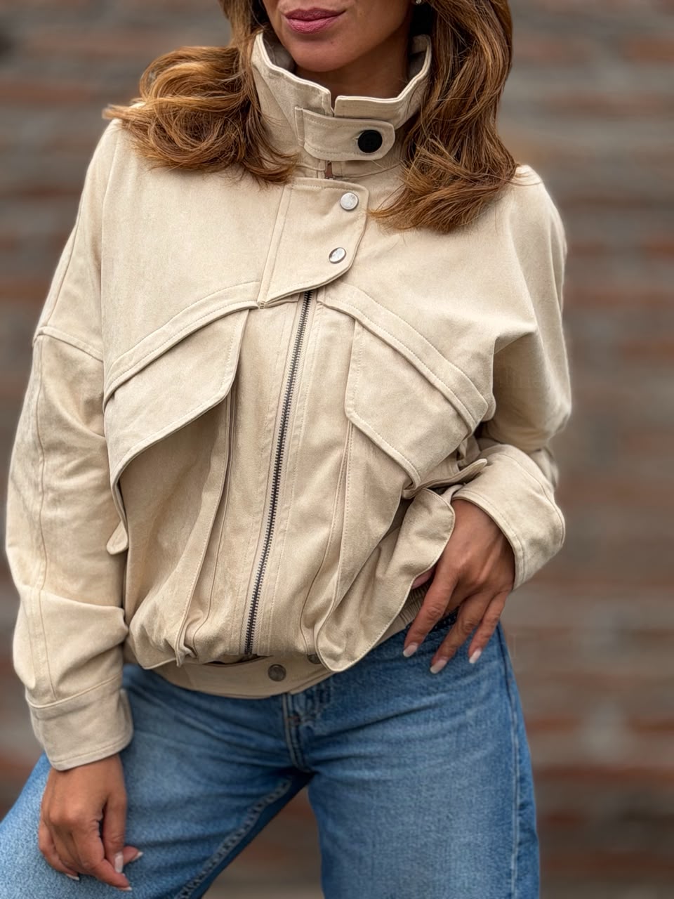 Chaqueta Glamour beige