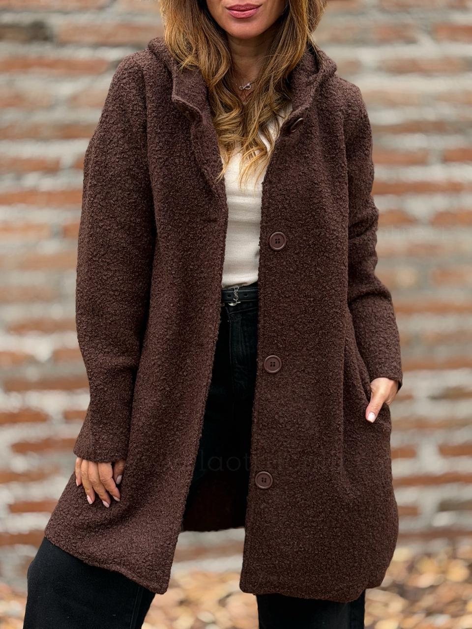Abrigo Boucle choco
