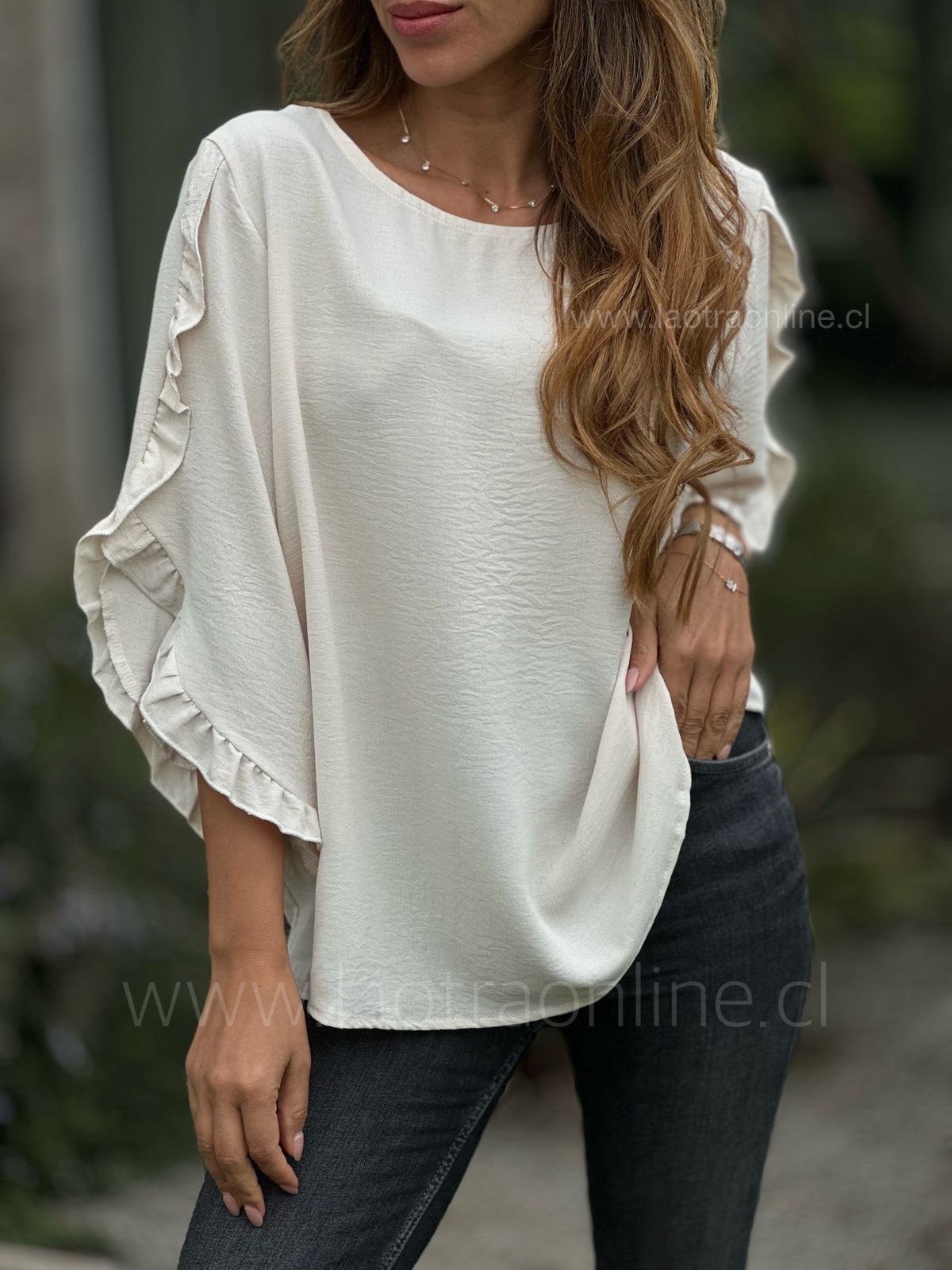 Polera Roma crema