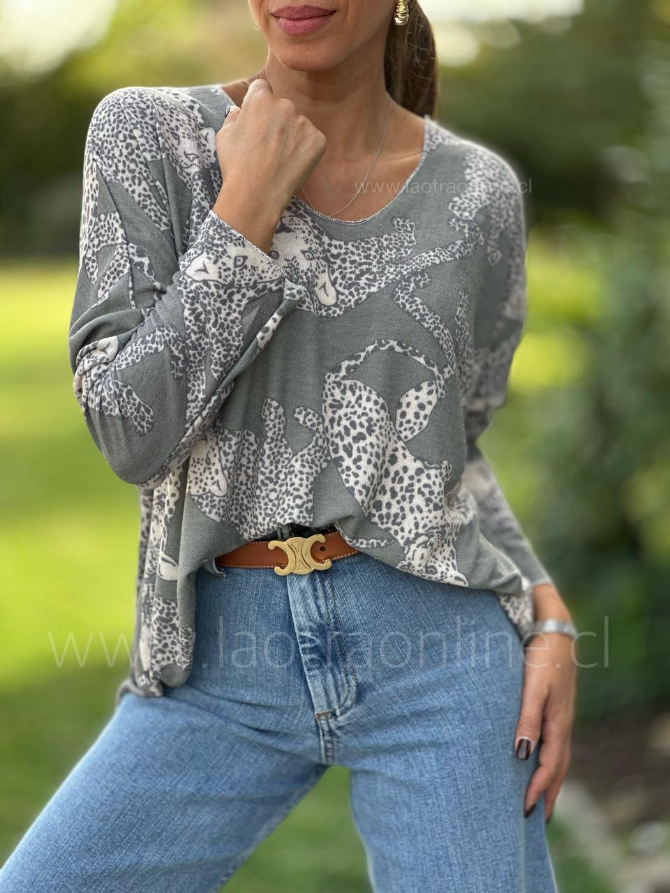 Polera Jaguar olivo