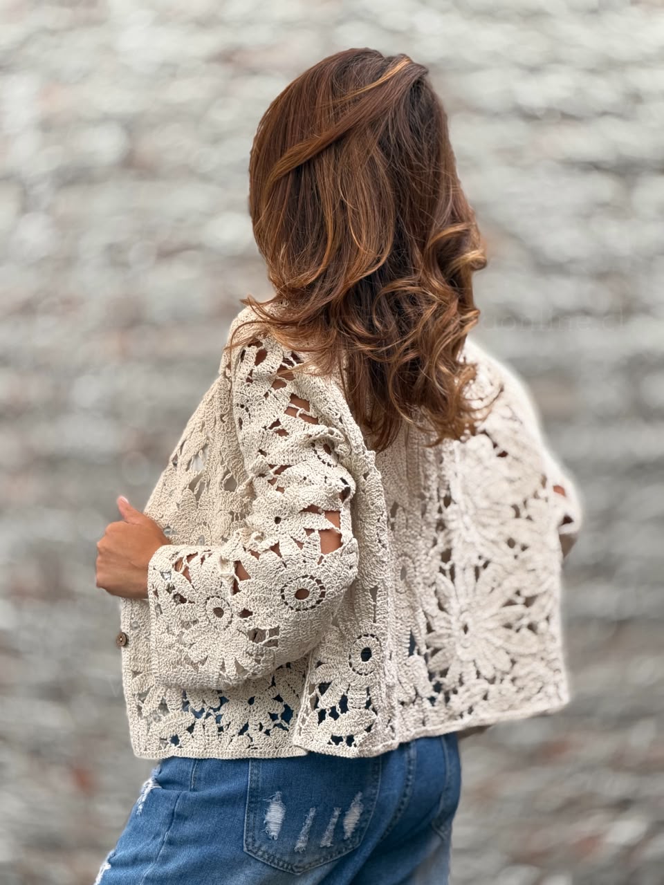 Chaquetita Tejida beige