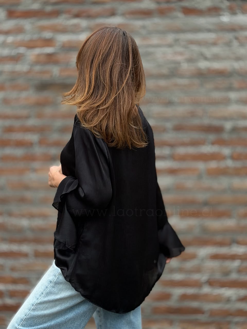 Blusón Oxford negro